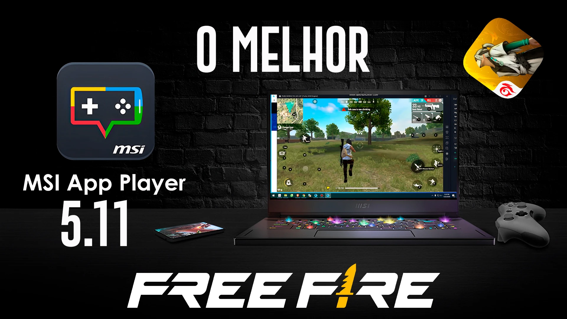 EMULADORES PARA JOGAR FREE FIRE! 