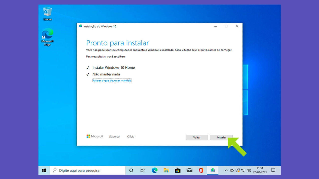 Instalação do Windows no PC