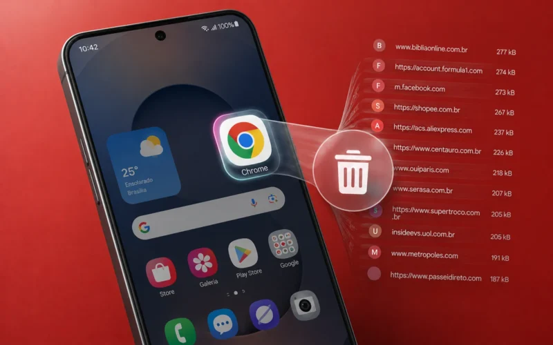 Como limpar os sites salvos no Chrome do celular Samsung? Confira