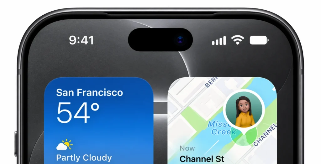 Dynamic Island do iphone 18
